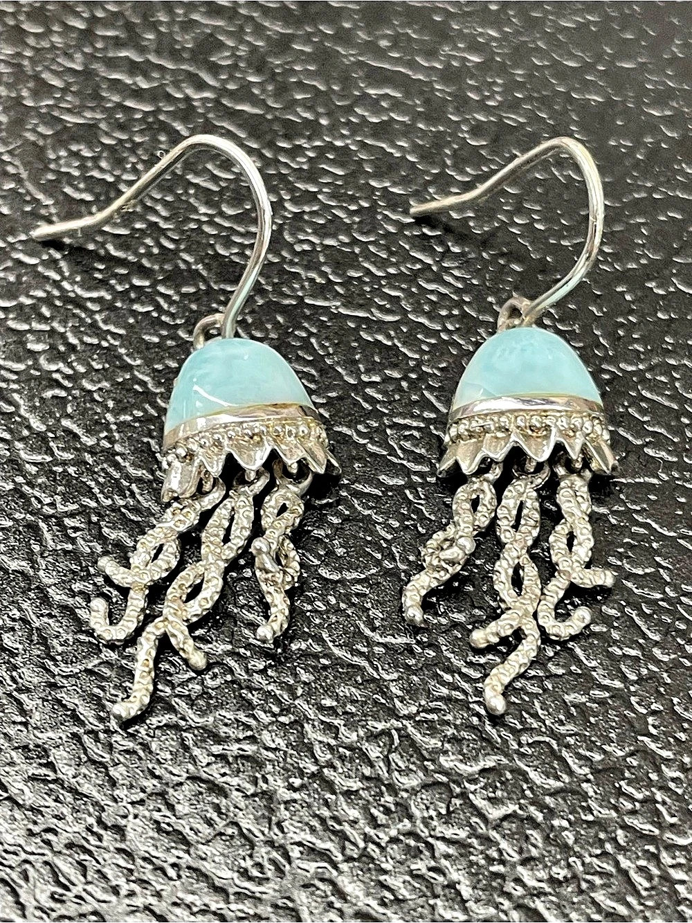 MarahLago Jellyfish Earrings Blue & Silver